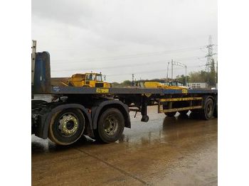  2003 Broshuis 3AOU14.22 Tri Axle Extendable Flat Bed Trailer - XL93000SE3L007042 - 栏板式/ 平板拖车