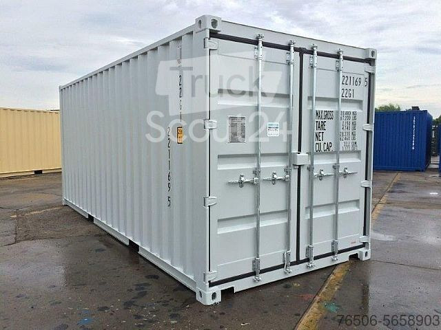 货运集装箱 20`DV Seecontainer neuwertig RAL7035 Lichtgrau：图4