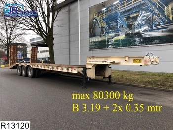 ACTM Lowbed 80300 KG, B 3.19 + 2x 0.35 mtr, 3,5 inch kingpin, Lowbed, Steel suspension - 低装载半拖车
