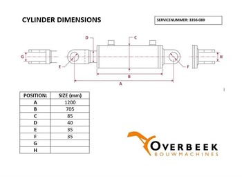液压系统 Atlas - Tilt cylinder/Kippzylinder/Nijgcilinder：图4