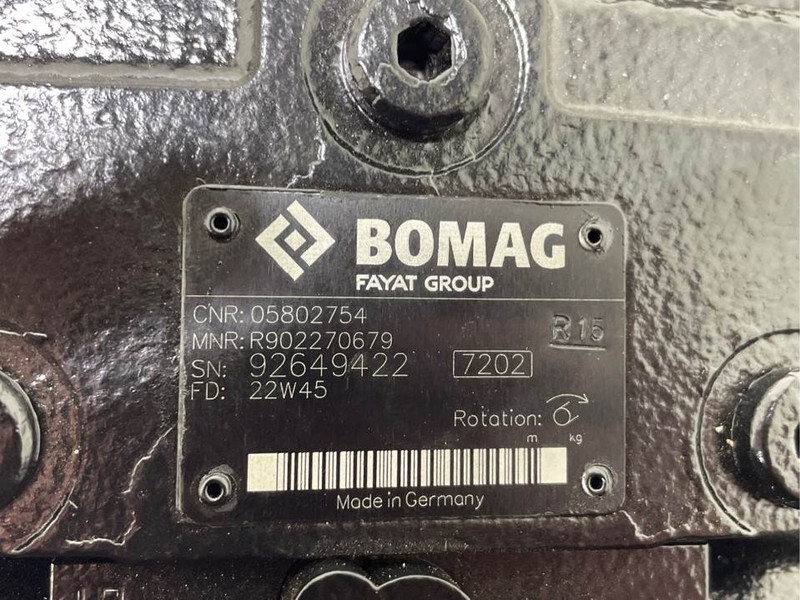 新的 液压系统 适用于 建筑机械 Bomag 05802754-Rexroth R902270679-Drive pump/Fahrpumpe：图8