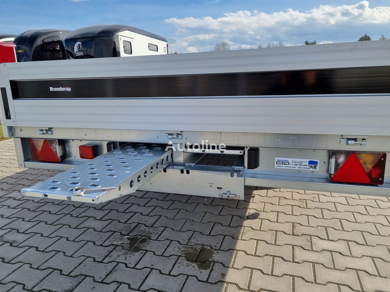 新的 栏板式/ 平板拖车 Brenderup 5520 WATB 3,5T GVW 517x204 cm 5m long trailer platform：图22