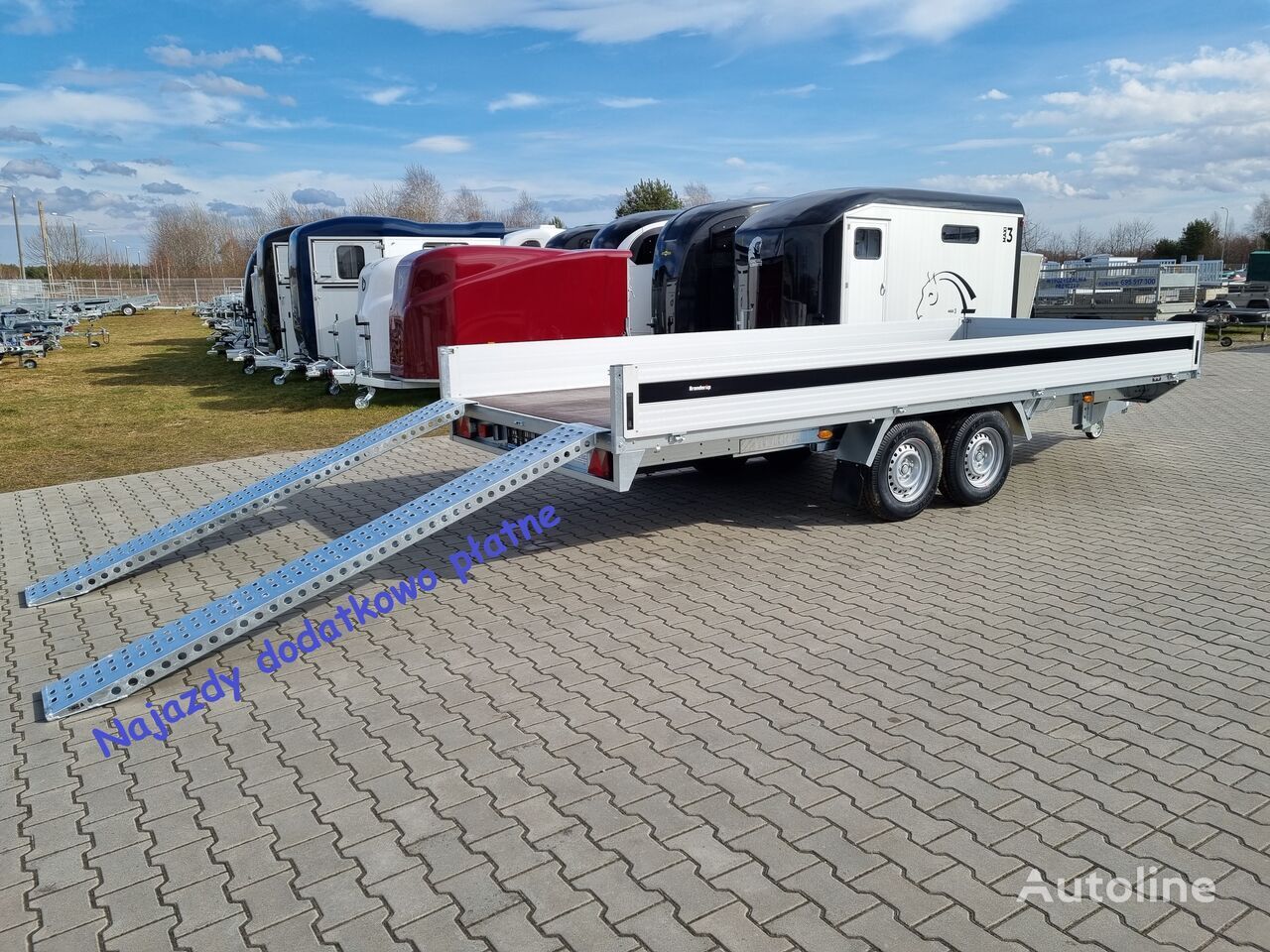 新的 栏板式/ 平板拖车 Brenderup 5520 WATB 3,5T GVW 517x204 cm 5m long trailer platform：图24
