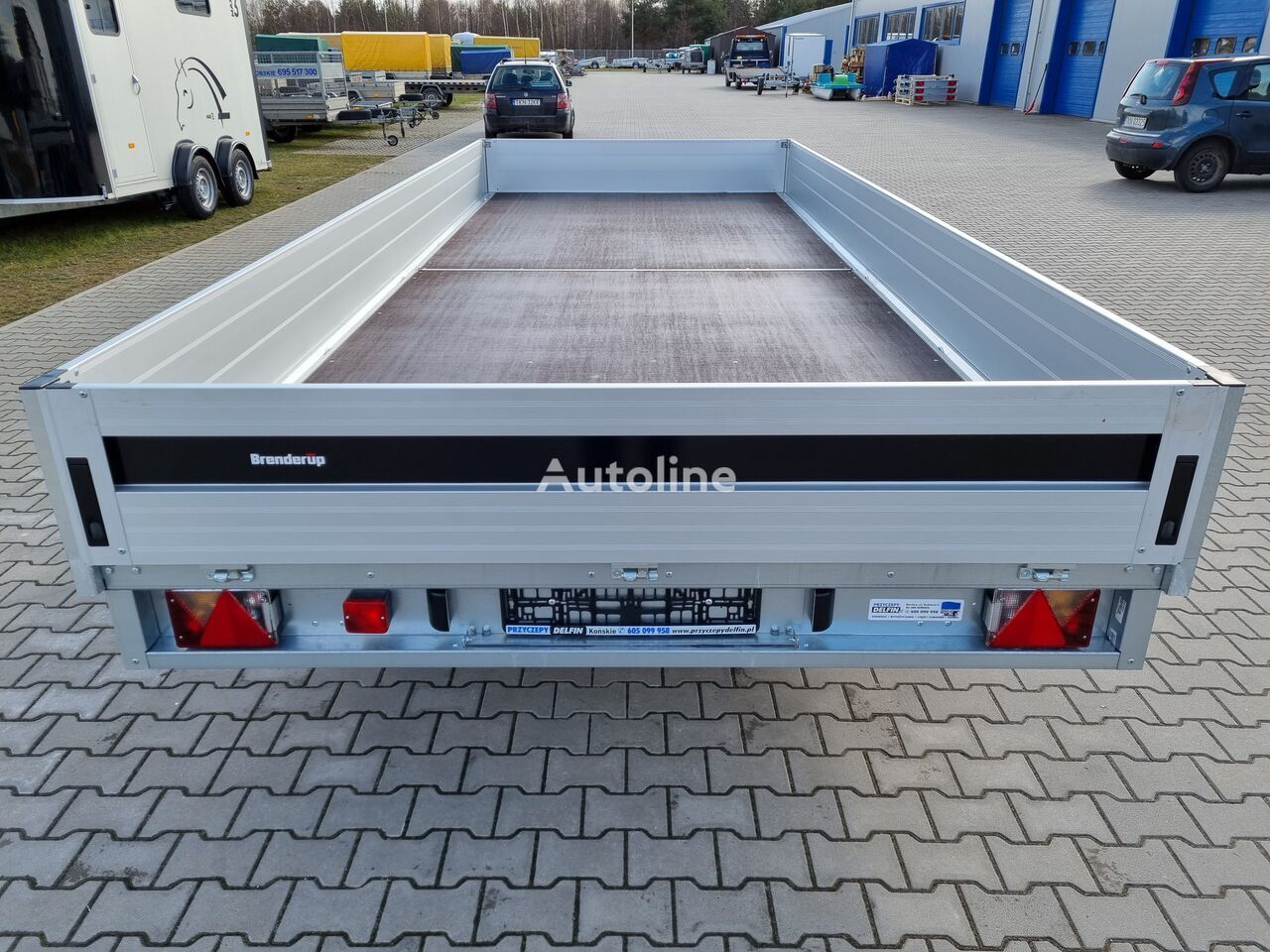 新的 栏板式/ 平板拖车 Brenderup 5520 WATB 3,5T GVW 517x204 cm 5m long trailer platform：图5