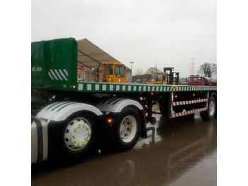  Broshuis Tri Axle Extendable Flat Bed Trailer - 侧帘拖车