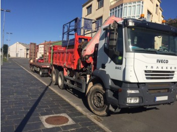  CAMION GRUA VOLQUETE IVECO 260 6X4 FASSI 310 2006 - 栏板式/ 平板卡车