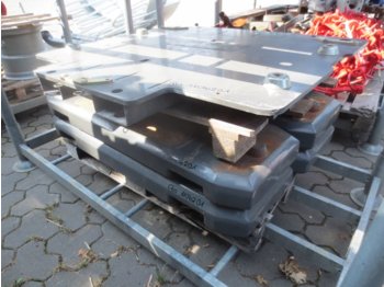 CLAAS 4x 400kg Xerion Gewichte mit Grundplatte - 对重装置