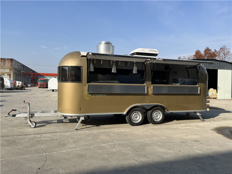 新的 自动售货拖车 COC Airstream Fast Food Truck,Coffee Food Trailers：图5