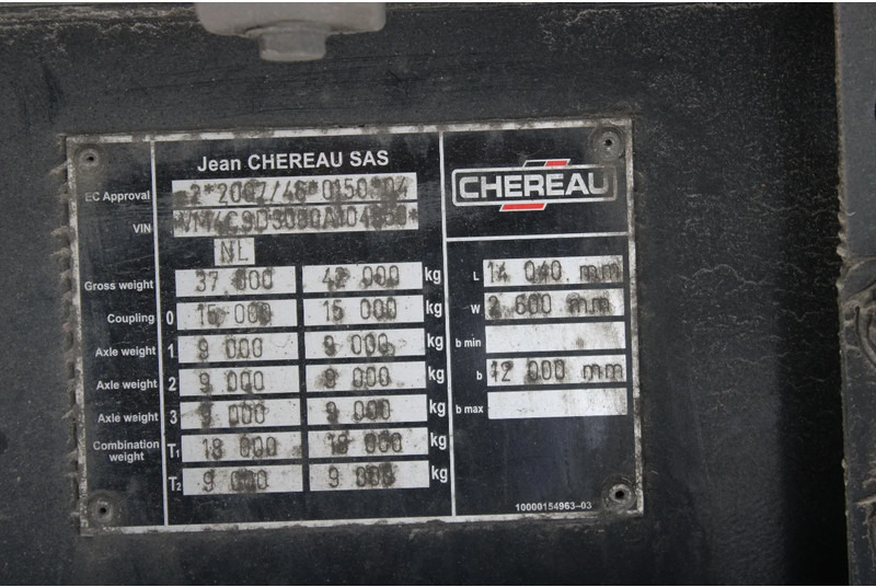冷藏半拖车 Chereau THERMO KING + 2.60 M HEIGHT：图13