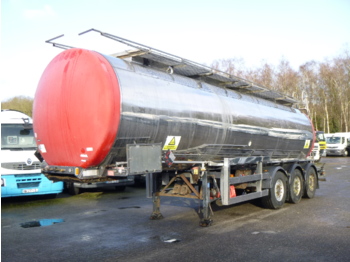 Clayton Chemical tank inox 30.4 m3 / 1 comp + pump - 液罐半拖车