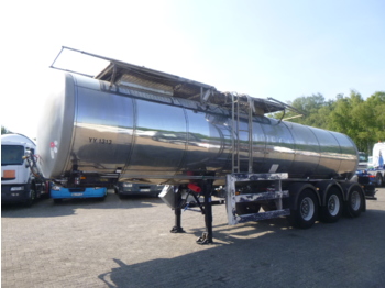 Clayton Food tank inox 23.5 m3 / 1 comp + pump - 液罐半拖车