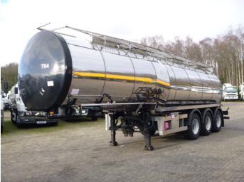 Clayton Heavy oil / bitumen tank inox 30 m3 / 1 comp + pump - 液罐半拖车