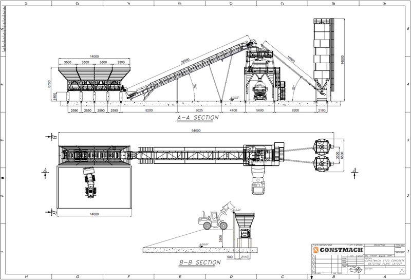新的 混凝土厂 Constmach 120 M3/H Stationary Concrete Batching Plant：图18