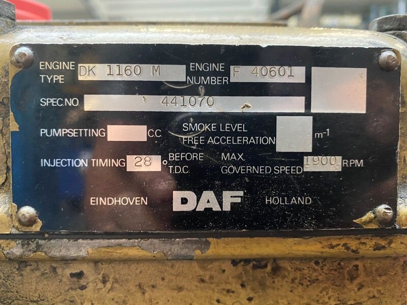发动机 DAF DK 1160 M 200 PK Marine Diesel motor：图3