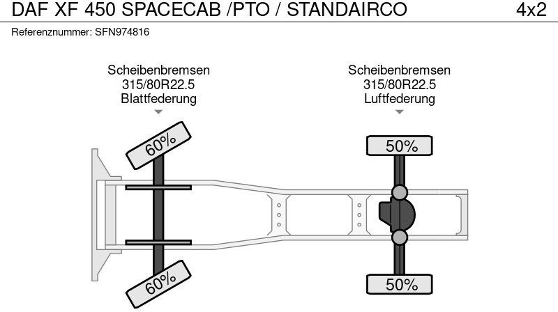牵引车 DAF XF 450 SPACECAB /PTO / STANDAIRCO：图12
