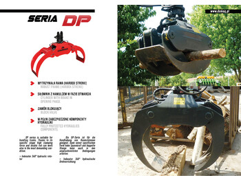 新的 抓斗 适用于 建筑机械 DEMOQ DP082 Log Grab 1180 kg：图2
