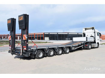 DONAT 4 axle Lowbed Semitrailer with lifting platform - 低装载半拖车