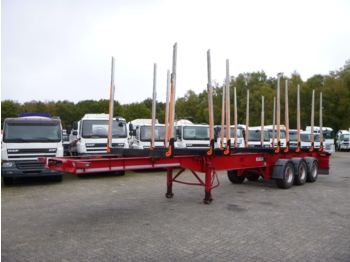 Dennison Log trailer F25SKA - 栏板式/ 平板半拖车