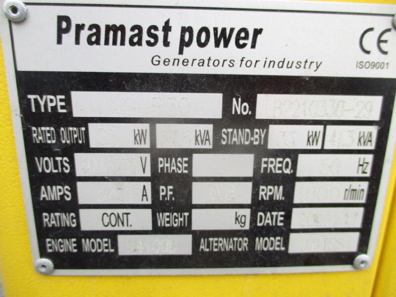 新的 发电机组 Diversen Pramast VG-R30 , 41.3 KVA , New Diesel generator, 3 Phase：图15