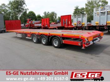 ES-GE 3-Achs-Megatrailer - teleskopierbar  - 栏板式/ 平板半拖车