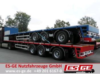 ES-GE 3-Achs-Sattelauflieger - teleskopierbar - 栏板式/ 平板半拖车