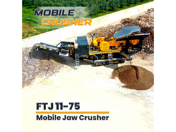 新的 移动破碎机 FABO FTJ 11-75 MOBILE JAW CRUSHER 150-300 TPH | AVAILABLE IN STOCK：图1