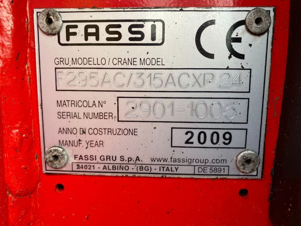 装载起重机 适用于 卡车 Fassi F315 A.24 + REMOTE + 4X OUTRIGGER F315ACXP：图7