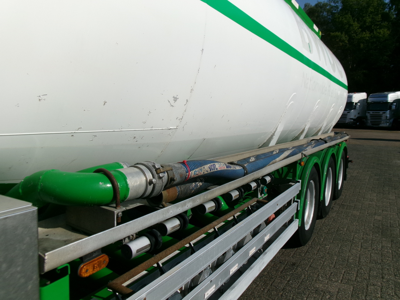 液罐半拖车 用于运输 燃料 Feldbinder Fuel tank alu 42 m3 / / 6 comp + pump：图7