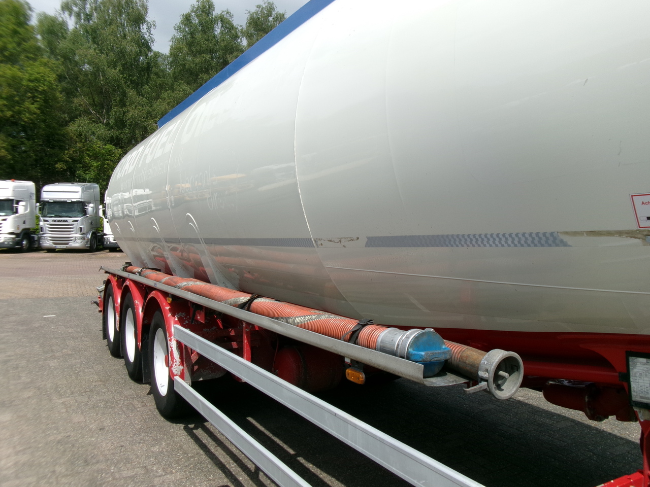 液罐半拖车 用于运输 燃料 Feldbinder Fuel tank alu 44.6 m3 + pump：图7