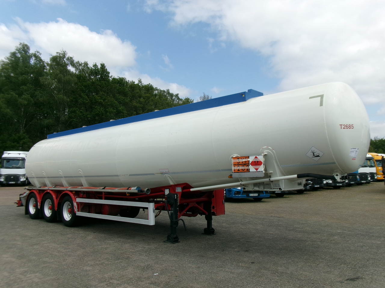 液罐半拖车 用于运输 燃料 Feldbinder Fuel tank alu 44.6 m3 + pump：图2