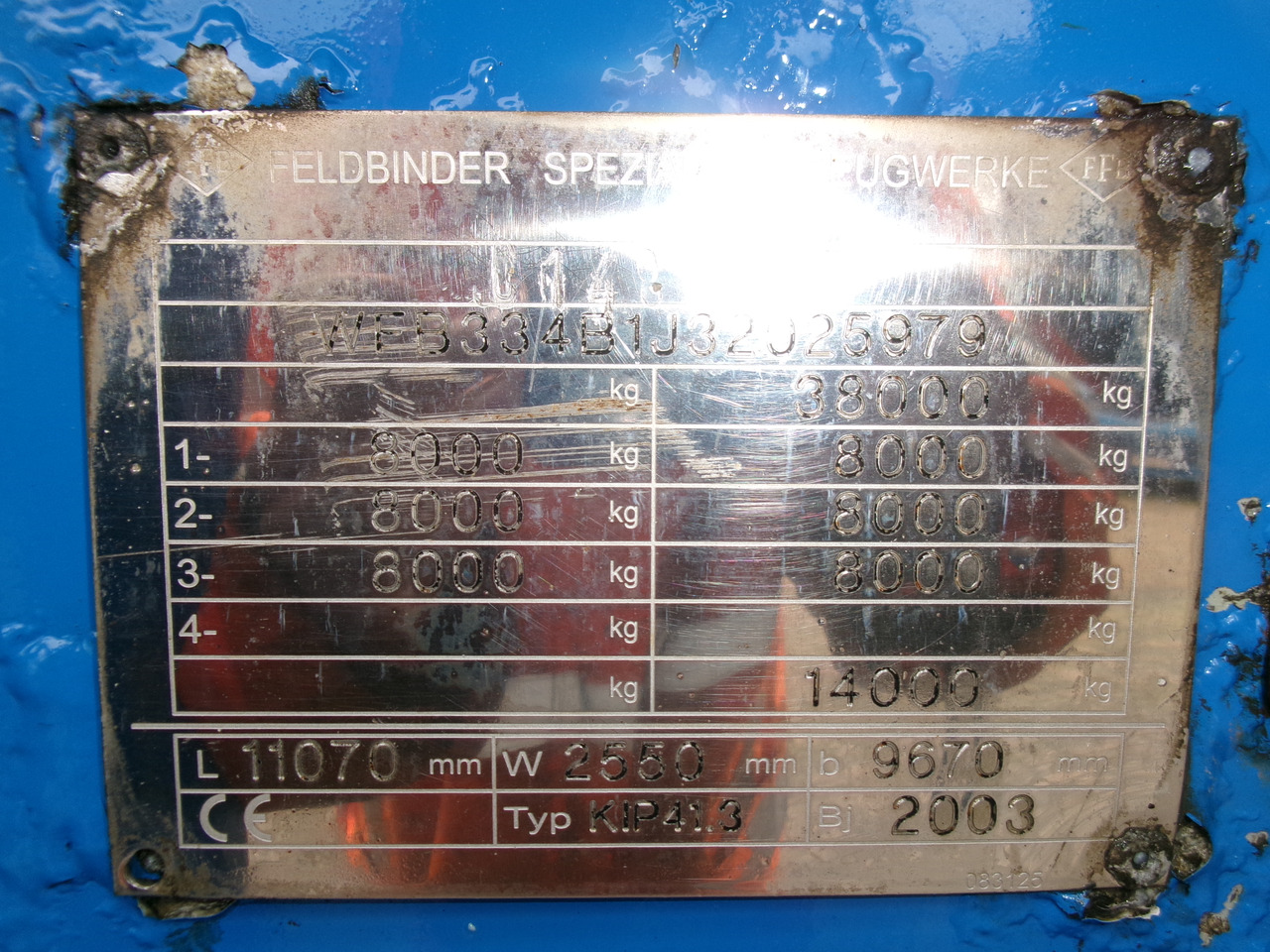 Feldbinder Powder tank alu 41 m3 (tipping) 租赁 Feldbinder Powder tank alu 41 m3 (tipping)：图19