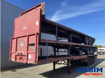 Flandria OPL 3 39 T - Drum brakes - € 10.800,- Complete stack of 3 trailers  - 栏板式/ 平板半拖车