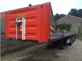 Fliegl SDS 450 2 x Stuuras - 栏板式/ 平板半拖车