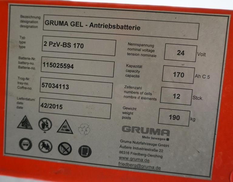 电池 GRUMA 24 Volt 2 PzV-BS 170 Ah：图4