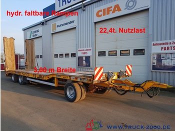 Goldhofer TU 3-24/80 3 Achser hydr. Rampen 22.4t. Nutzlast - 低装载拖车