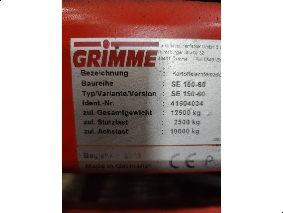 马铃薯收获机 Grimme
SE150-60UB-XXL：图9