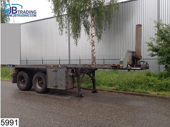 Groenewegen Container 20 FT, Kipper hydraulic systeem, Steel suspension - 集装箱运输车/ 可拆卸车身的半拖车
