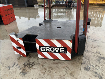 Grove Grove GMK 6400 counterweight 10 ton - 对重装置