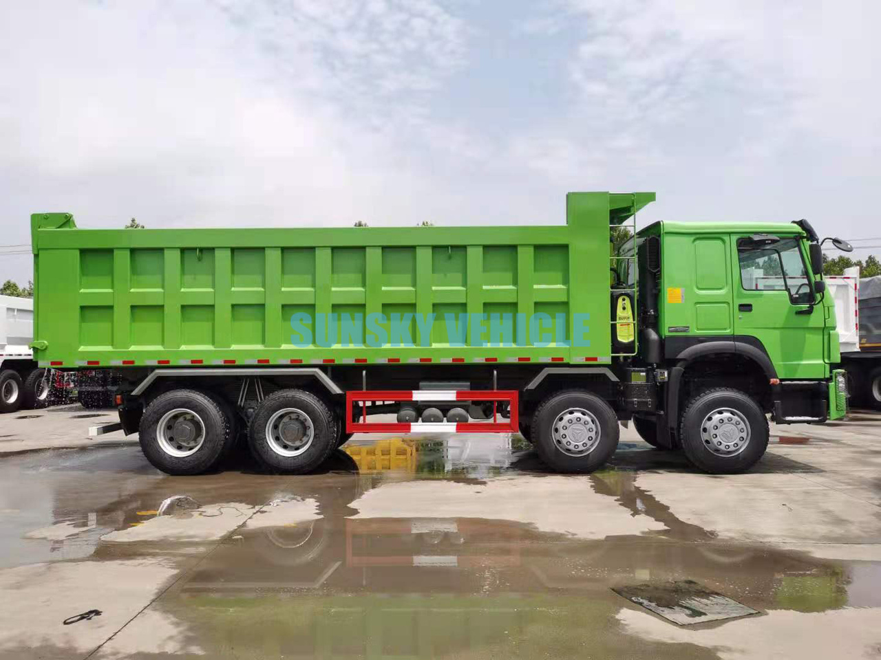 新的 翻斗车 用于运输 散装材料 HOWO Brand New 8X4 400HP Tipper Truck：图8