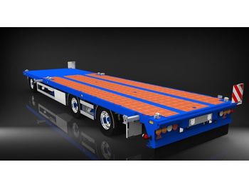 HRD 3 axle Achs light trailer drawbar ext tele  - 低装载拖车