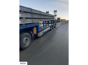  HRD 3 axle machine trailer w / pull-out - 低装载半拖车