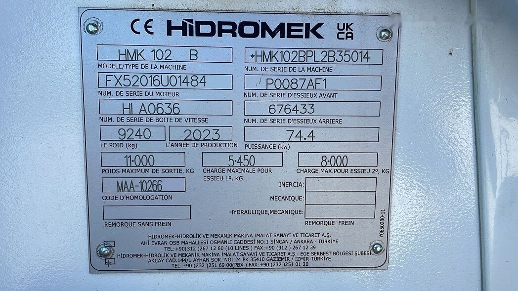 新的 反铲装载机 Hidromek HMK102B Alpha K4 - Tier3 - NOT FOR SALE IN THE EU/NO CE MARKING：图34