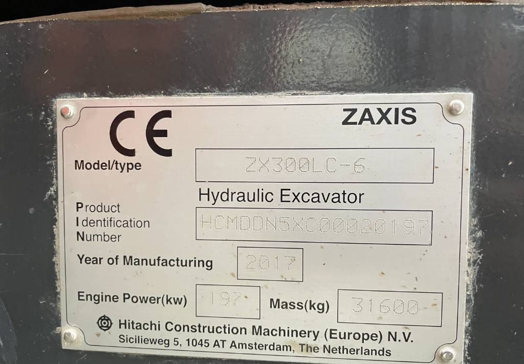 履带式挖掘机 Hitachi ZX 300 LC-6 -- ZX300 LC-6：图13
