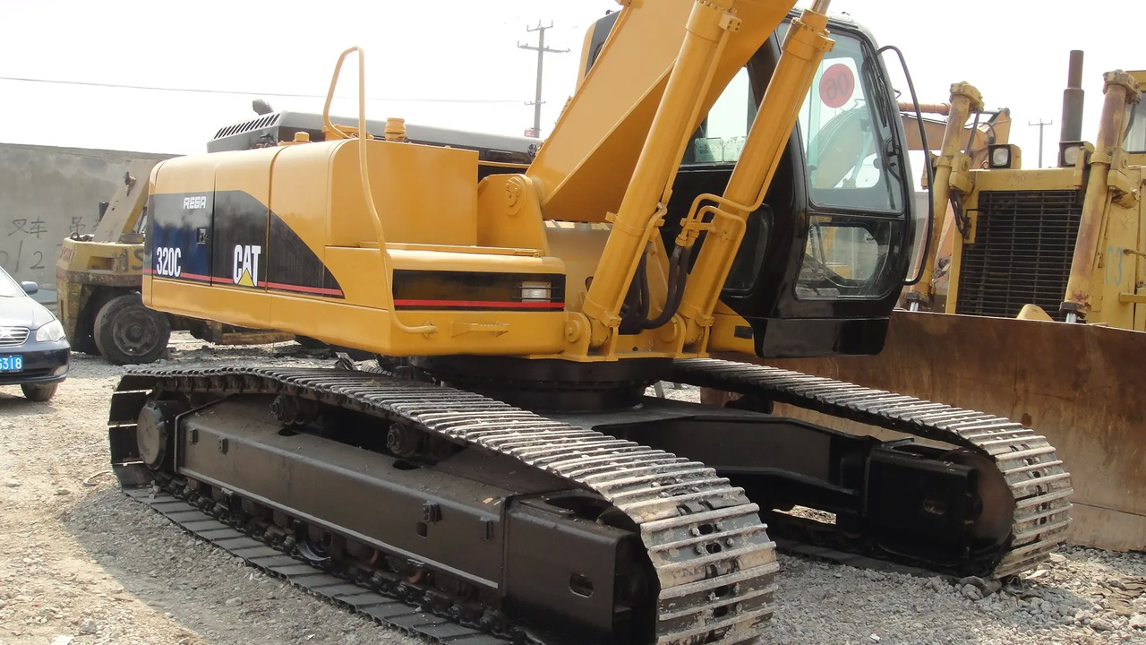 履带式挖掘机 Hot sale Caterpillar excavator used cat 320C 20 ton hydraulic crawler excavator in good condition：图2