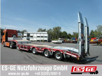Humbaur 3-Achs-Satteltieflader mit Radmulden  - 低装载半拖车