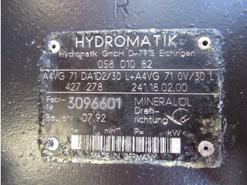 液压泵 适用于 建筑机械 Hydromatik A4VG71DA1D2/30L -：图5