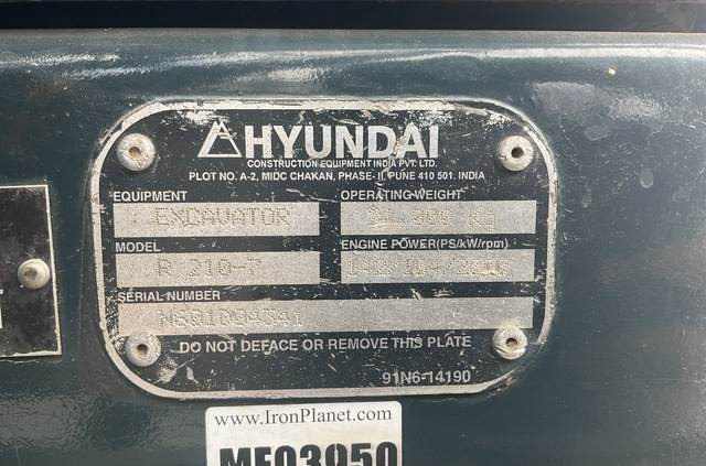 履带式挖掘机 Hyundai R210-7：图5
