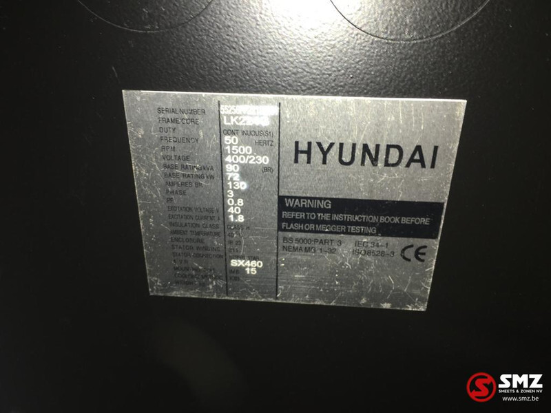 新的 发电机组 Hyundai Stroomgroep Hyundai 100KVA HHDD100：图9