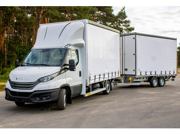 Iveco Daily 35S18 Pritsche Plane LBW + Anhänger  - 侧帘货车