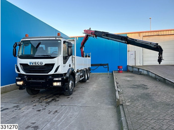 栏板式/ 平板卡车, 起重车 Iveco Trakker 410 6x4, EURO 6, Fassi, Remote：图5